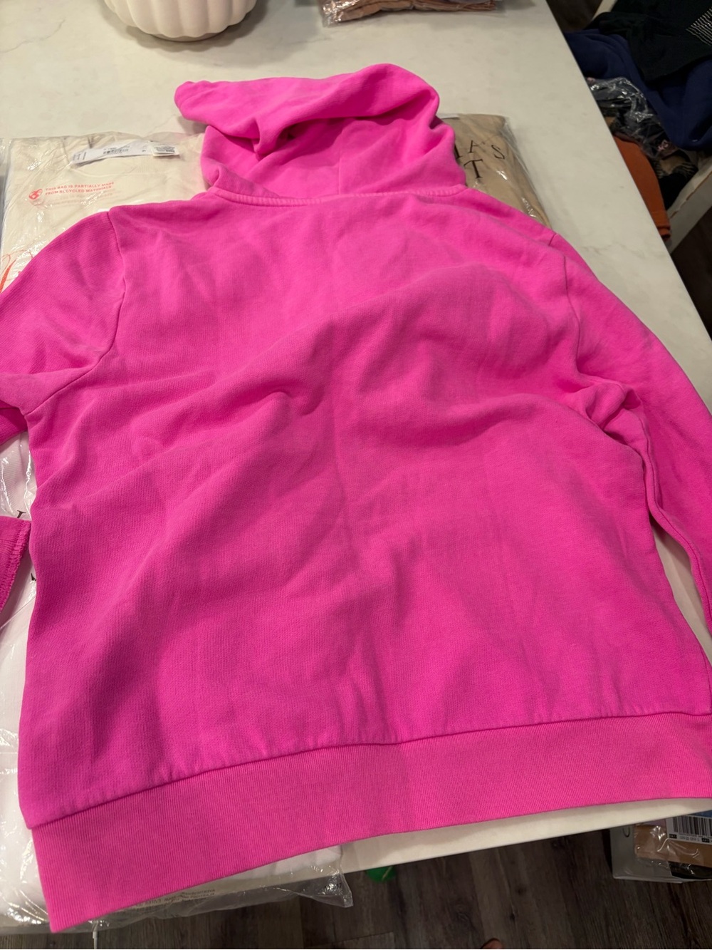 Victoria's Secret Bright Pink Zip-Up Hoodie & Assorted Crew Sweatshirts A1.5 - Picture 8 of 8